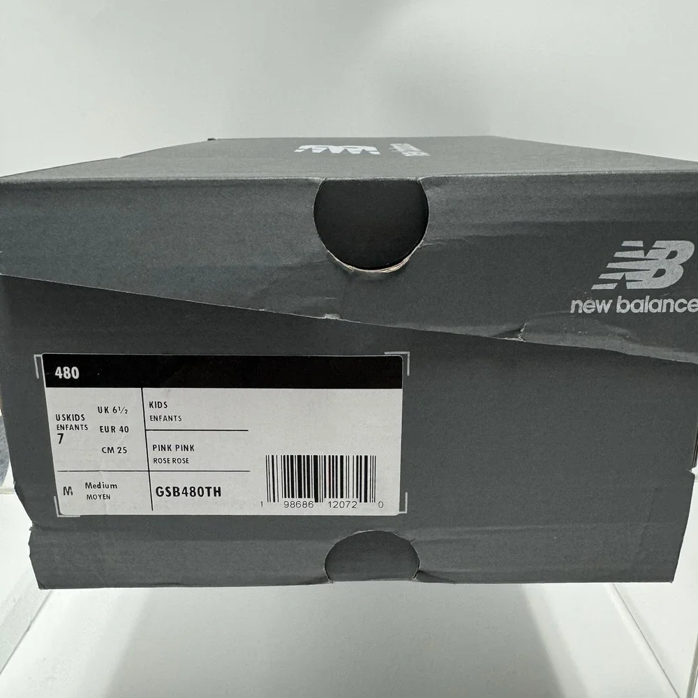 New Balance 480 Rose Pink GSB480TH Shoes Size 7 Kids / Women 8.5 Brand New